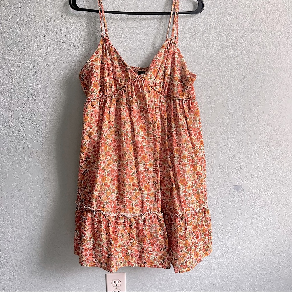 Wild Fable Pink and Orange Mini Dress